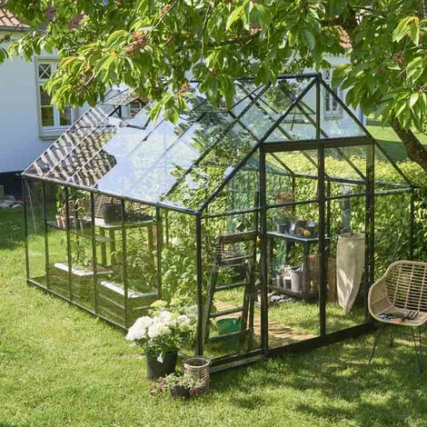 HALLS Serre En Verre Trempé Qube+ 812 - 9.90 M², Base Sans Base 4 HALLS Serre En Verre Trempé Qube+ 812 - 9.90 M², Base Sans Base – Image 2