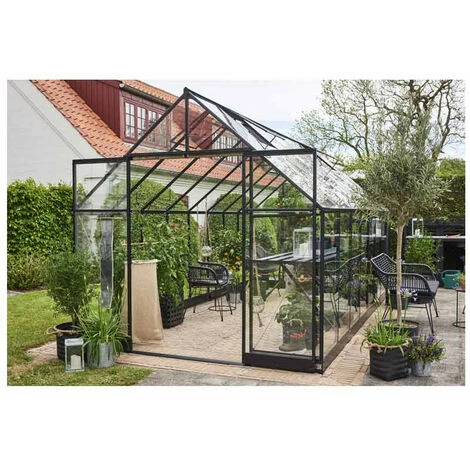 HALLS Serre En Verre Trempé Qube+ 816 - 13 M², Base Sans Base 4 HALLS Serre En Verre Trempé Qube+ 816 - 13 M², Base Sans Base – Image 2