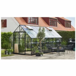 HALLS Serre En Verre Trempé Qube+ 816 - 13 M², Base Sans Base 9 HALLS Serre En Verre Trempé Qube+ 816 - 13 M², Base Sans Base -France Serre de jardin Soldes 2022 16284561 3