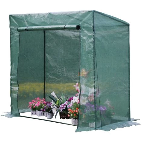 HABITAT ET JARDIN SERRE TOMATE PETUNIA- 1.6M² - 2 X 0.77 X 1.69 M - Vert. 3 HABITAT ET JARDIN SERRE TOMATE PETUNIA- 1.6M² - 2 X 0.77 X 1.69 M - Vert.