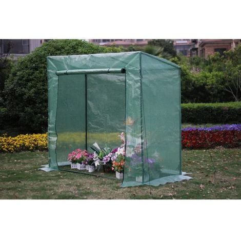 HABITAT ET JARDIN SERRE TOMATE PETUNIA- 1.6M² - 2 X 0.77 X 1.69 M - Vert. 4 HABITAT ET JARDIN SERRE TOMATE PETUNIA- 1.6M² - 2 X 0.77 X 1.69 M - Vert. – Image 2
