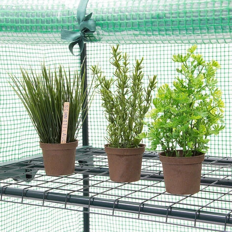 HELLOSHOP26 Serre De Jardin Métal 70 X 160 X 50 Cm Jardinage Plante Plastique - Métal 4 HELLOSHOP26 Serre De Jardin Métal 70 X 160 X 50 Cm Jardinage Plante Plastique - Métal – Image 2