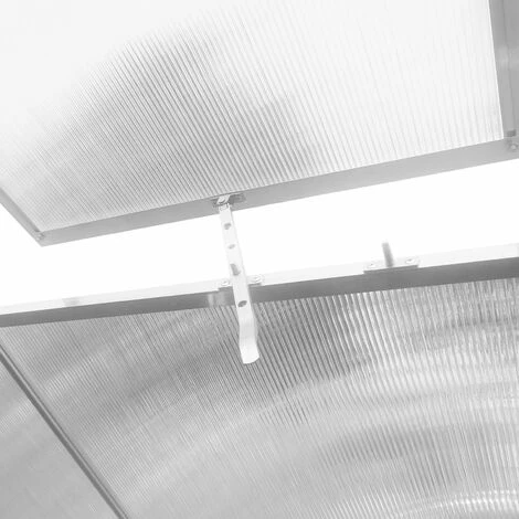 GARDIUN Serre De Jardin En Polycarbonate/Aluminium Lunada - 4,82 M² 249x193x190 Cm Avec Base 4 Modules 7 GARDIUN Serre De Jardin En Polycarbonate/Aluminium Lunada - 4,82 M² 249x193x190 Cm Avec Base 4 Modules – Image 5