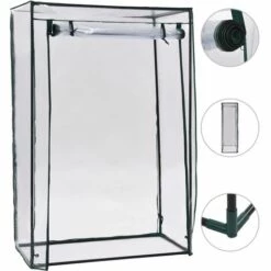 VidaXL Serre à Tomates 102x52x150 Cm - Transparent