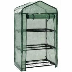 VidaXL Mini-serre à 3 Niveaux 69x49x125 Cm - Vert -France Serre de jardin Soldes 2022 17557174 3