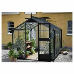 JULIANA Serre En Verre Trempé Compact 6,6m² , Couleur Silver, Base Sans Base - Silver -France Serre de jardin Soldes 2022 17858229 2