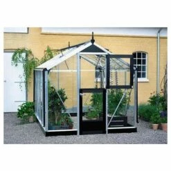 JULIANA Serre En Verre Trempé Compact 6,6m² , Couleur Silver, Base Sans Base - Silver -France Serre de jardin Soldes 2022 17858229 3
