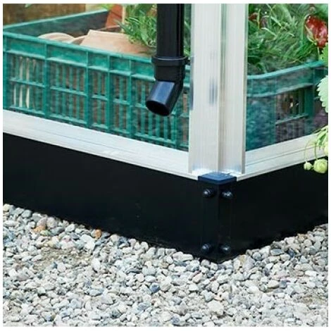 JULIANA Serre En Verre Trempé Orangerie 15.2 M², Couleur Anthracite, Base Sans Base - Anthracite 6 JULIANA Serre En Verre Trempé Orangerie 15.2 M², Couleur Anthracite, Base Sans Base - Anthracite – Image 4