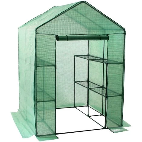 Zelsius Serre Serre à Feuilles Avec 8 étagères | 195 X 143 X 143 Cm 3 Zelsius Serre Serre à Feuilles Avec 8 étagères | 195 X 143 X 143 Cm