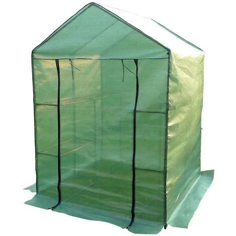 Zelsius Serre Serre à Feuilles Avec 8 étagères | 195 X 143 X 143 Cm 4 Zelsius Serre Serre à Feuilles Avec 8 étagères | 195 X 143 X 143 Cm – Image 2