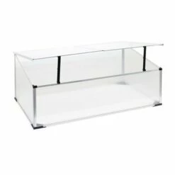 WILTEC Serre De Jardin En Aluminium 100x60x40cm Toit Blocable Résistant Aux Intempéries Et Protection UV