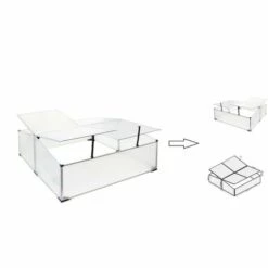 BIGB Serre De Jardin Double Chassis En Aluminium 100 X 120 X 40 Cm - Potager Jardinage