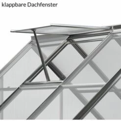 GARDEBRUK Serre De Jardin Adossée Murale Polycarbonate 3,8 M³ Abri Gel Plante Légume Potager Demi Serre -France Serre de jardin Soldes 2022 18473091 5