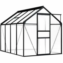 VidaXL Serre Anthracite Aluminium 4,75 M² - Anthracite