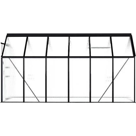 VidaXL Serre Anthracite Aluminium 7,03 M² - Anthracite 6 VidaXL Serre Anthracite Aluminium 7,03 M² - Anthracite – Image 4