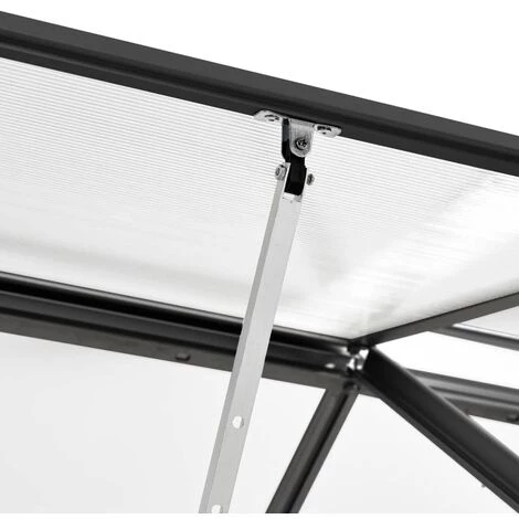 VidaXL Serre Anthracite Aluminium 7,03 M² - Anthracite 7 VidaXL Serre Anthracite Aluminium 7,03 M² - Anthracite – Image 5