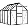 VidaXL Serre Avec Cadre De Base Anthracite Aluminium 4,75 M² - Anthracite -France Serre de jardin Soldes 2022 18800298 1