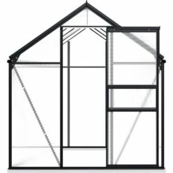 VidaXL Serre Avec Cadre De Base Anthracite Aluminium 4,75 M² - Anthracite -France Serre de jardin Soldes 2022 18800298 3