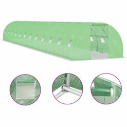 VidaXL Serre 54 M² 18x3x2 M - Vert -France Serre de jardin Soldes 2022 19667489 5