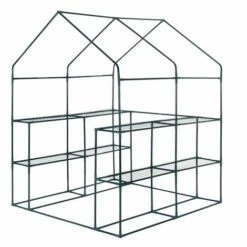 GARDEBRUK Serre De Jardin Avec Bâche Polyéthylène 195x143x143cm Serre 2 M² 4 Fenêtres -France Serre de jardin Soldes 2022 20502100 4