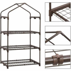 SEKEY Serre De Jardin Avec Bâche Amovible 69 X 49 X 125 Cm, Blanc 10 SEKEY Serre De Jardin Avec Bâche Amovible 69 X 49 X 125 Cm, Blanc -France Serre de jardin Soldes 2022 22844937 4