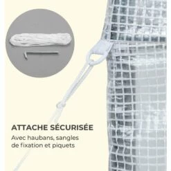 Waldbeck Plant Palace X2 Serre 200 X 220 X 100cm - Tube D'acier Film PVC Mesh -France Serre de jardin Soldes 2022 22845289 5