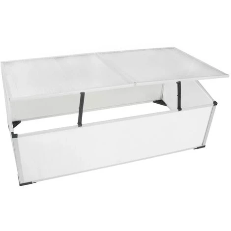 Topdeal Serre Froide à 2 Couvercles 110x55x41 Cm 4 Topdeal Serre Froide à 2 Couvercles 110x55x41 Cm – Image 2