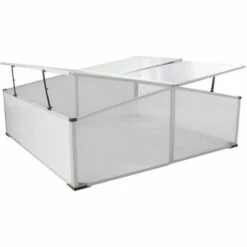 Topdeal Serre Froide à 4 Couvercles 108x110x41 Cm -France Serre de jardin Soldes 2022 23243842 2