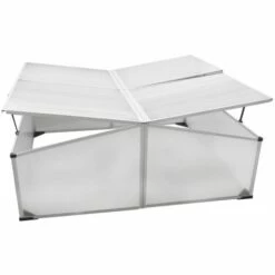 Topdeal Serre Froide à 4 Couvercles 108x110x41 Cm -France Serre de jardin Soldes 2022 23243842 3