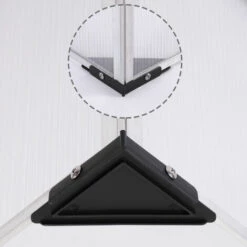 GARDEBRUK Mini-serre De Jardin Serre à Tomates Aluminium Inoxydable Polycarbonate 4 Mm 100x60cm -France Serre de jardin Soldes 2022 23253134 5