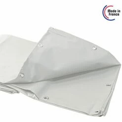 TECPLAST Bâche Tunnel Agricole 2x3 M 680TU Blanche - Qualité 10 Ans - Bâche étanche Pour Tunnel De Stockage - Made In France - Blanche -France Serre de jardin Soldes 2022 23711493 5