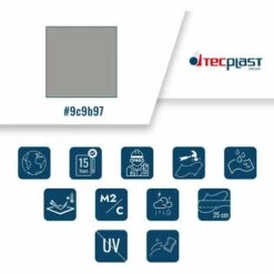 TECPLAST Bâche Tunnel Agricole 8x9 M Ignifugée M2 680TU2 Grise - Qualité 15 Ans - Bâche étanche Anti-Chaleur - Made In France - Grise 9 TECPLAST Bâche Tunnel Agricole 8x9 M Ignifugée M2 680TU2 Grise - Qualité 15 Ans - Bâche étanche Anti-Chaleur - Made In France - Grise -France Serre de jardin Soldes 2022 23711524 3