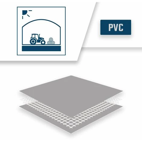 TECPLAST Bâche Tunnel Agricole 8x9 M Ignifugée M2 680TU2 Grise - Qualité 15 Ans - Bâche étanche Anti-Chaleur - Made In France - Grise 6 TECPLAST Bâche Tunnel Agricole 8x9 M Ignifugée M2 680TU2 Grise - Qualité 15 Ans - Bâche étanche Anti-Chaleur - Made In France - Grise – Image 4