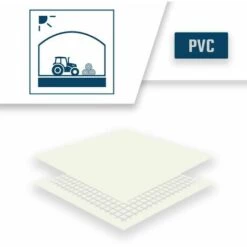 TECPLAST Bâche Tunnel Agricole 2x3 M Ignifugée M2 680TU2 Blanche - Qualité 15 Ans - Bâche étanche Anti-Chaleur - Made In France - Blanche -France Serre de jardin Soldes 2022 23711534 4