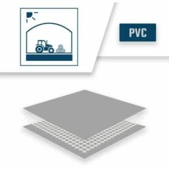 TECPLAST Bâche Tunnel Agricole 3x5 M 900TU Grise - Qualité 15 Ans - Bâche étanche Pour Tunnel De Stockage - Made In France - Grise -France Serre de jardin Soldes 2022 23711538 4