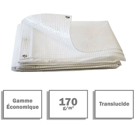 TECPLAST Bâche De Protection Agricole 170 G/m² - 2 X 3 M - Bache Transparente Armée - Serre Tunnel - Petite Serre De Jardin - Transparente Armée 4 TECPLAST Bâche De Protection Agricole 170 G/m² - 2 X 3 M - Bache Transparente Armée - Serre Tunnel - Petite Serre De Jardin - Transparente Armée – Image 2