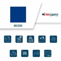 TECPLAST Bâche Agricole 2x3 M 680AG Bleue - Qualité 10 Ans - Bâche De Protection étanche Pour Matériel Agricole - Made In France - Bleue -France Serre de jardin Soldes 2022 23711562 3