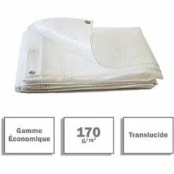 TECPLAST Bâche De Protection Agricole 170 G/m² - 4 X 6 M - Transparente - Petite Serre De Jardin - Bache Imperméable - Transparente Armée -France Serre de jardin Soldes 2022 23711659 2