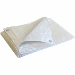 TECPLAST Bâche De Protection Agricole 170 G/m² - 4 X 10 M - Transparente - Petite Serre De Jardin - Bache Imperméable - Transparente Armée