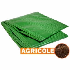 TECPLAST Bâche De Protection Agricole 170 G/m² - 4 X 3 M - Verte - Serre Tunnel - Petite Serre De Jardin - Bache Imperméable - Transparente Armée -France Serre de jardin Soldes 2022 23711662 5
