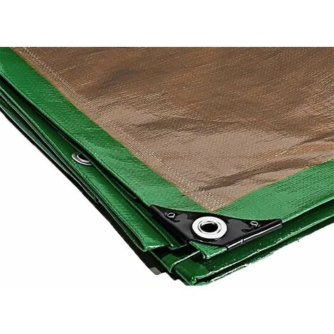 TECPLAST Bâche Agricole 3x5 M 250AG Verte Et Marron - Haute Performance - Bâche De Protection étanche Pour Matériel Agricole - Bicolore : Verte Et Marron 6 TECPLAST Bâche Agricole 3x5 M 250AG Verte Et Marron - Haute Performance - Bâche De Protection étanche Pour Matériel Agricole - Bicolore : Verte Et Marron – Image 4