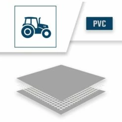 TECPLAST Bâche Agricole 5x6 M 900AG Grise - Qualité 15 Ans - Bâche De Protection étanche Pour Matériel Agricole - Made In France - Grise -France Serre de jardin Soldes 2022 23711679 4