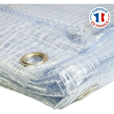 TECPLAST Bache De Protection Agricole 400 G/m² - 2.1 X 4.5 M - Bache Serre Transparente Armée - Baches Pvc - Bache Imperméable - Transparente Armée 6 TECPLAST Bache De Protection Agricole 400 G/m² - 2.1 X 4.5 M - Bache Serre Transparente Armée - Baches Pvc - Bache Imperméable - Transparente Armée – Image 4
