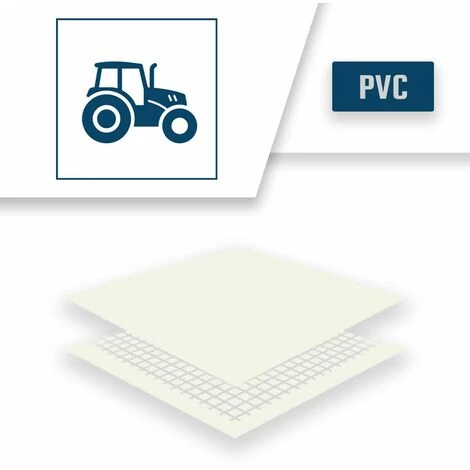 TECPLAST Bâche Agricole 8x12 M 680AG Blanche - Qualité 10 Ans - Bâche De Protection étanche Pour Matériel Agricole - Made In France - Blanche 6 TECPLAST Bâche Agricole 8x12 M 680AG Blanche - Qualité 10 Ans - Bâche De Protection étanche Pour Matériel Agricole - Made In France - Blanche – Image 4