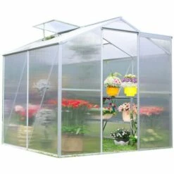 Habrita Serre Jardin Aluminium - Avec 1 Fenêtre / 2,39 M2