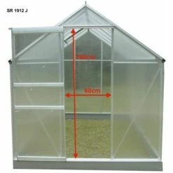 Habrita Serre Jardin Aluminium - Avec 1 Fenêtre / 2,39 M2 9 Habrita Serre Jardin Aluminium - Avec 1 Fenêtre / 2,39 M2 -France Serre de jardin Soldes 2022 2391801 3