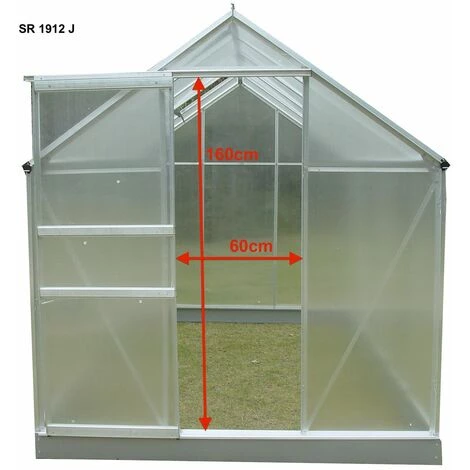 Habrita Serre Jardin Aluminium - Avec 1 Fenêtre / 2,39 M2 5 Habrita Serre Jardin Aluminium - Avec 1 Fenêtre / 2,39 M2 – Image 3
