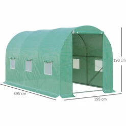 Outsunny Serre De Jardin Tunnel 8 M² 4L X 2l X 1,9H M Acier Galvanisé Renforcé Diamètre 2,4 Cm + PE Haute Densité Fenêtres Porte Vert 9 Outsunny Serre De Jardin Tunnel 8 M² 4L X 2l X 1,9H M Acier Galvanisé Renforcé Diamètre 2,4 Cm + PE Haute Densité Fenêtres Porte Vert -France Serre de jardin Soldes 2022 25009052 3