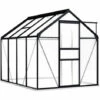 ASUPERMALL Serre Avec Cadre De Base Anthracite Aluminium 4,75 M² 1 ASUPERMALL Serre Avec Cadre De Base Anthracite Aluminium 4,75 M² -France Serre de jardin Soldes 2022 25977279 1