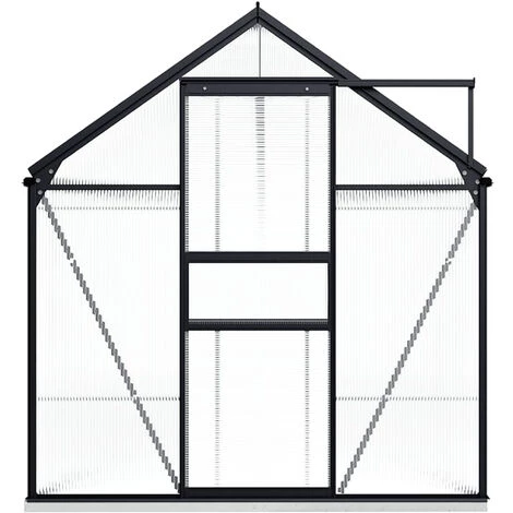 ASUPERMALL Serre Avec Cadre De Base Anthracite Aluminium 8,17 M² 4 ASUPERMALL Serre Avec Cadre De Base Anthracite Aluminium 8,17 M² – Image 2